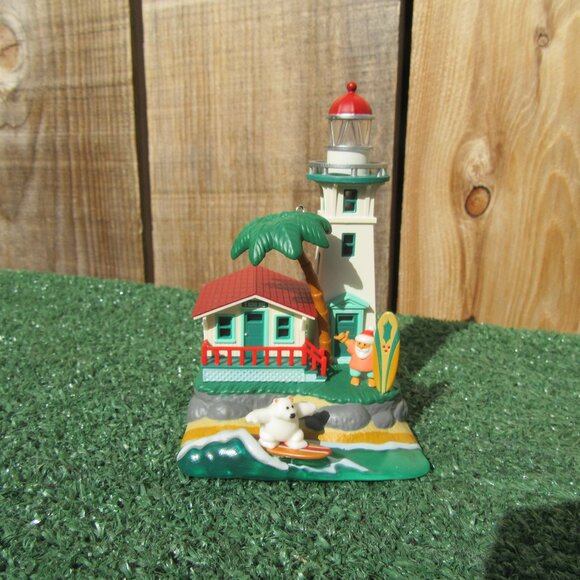 Hallmark Keepsake 2021 Magic Christmas Lighthouse #10 Christmas Ornament - Picture 2 of 8